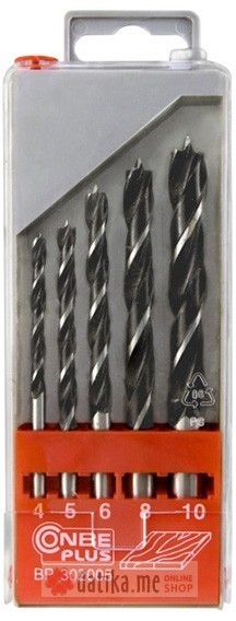 Conmetall Set burgija za drvo, 5kom ( 4-10 mm )