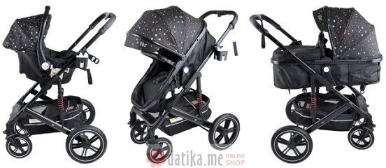 BBO Kolica Star crna 3u1 в Черногории