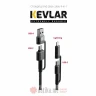 Swissten DATA CABLE KEVLAR 4in1 3A 1,5 M ANTRACIT