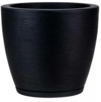 ProGarden Saksija za cvijeće keramička 31,5x27,5cm crna