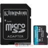 KINGSTON Micro SDXC 64GB Canvas Go! Plus C10 + SD Adapter
