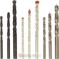 Conmetall Set kombinovanih burgija 9kom (kamen, drvo, HSS)