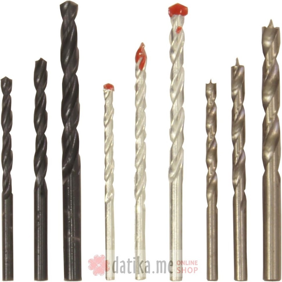 Conmetall Set kombinovanih burgija 9kom (kamen, drvo, HSS)