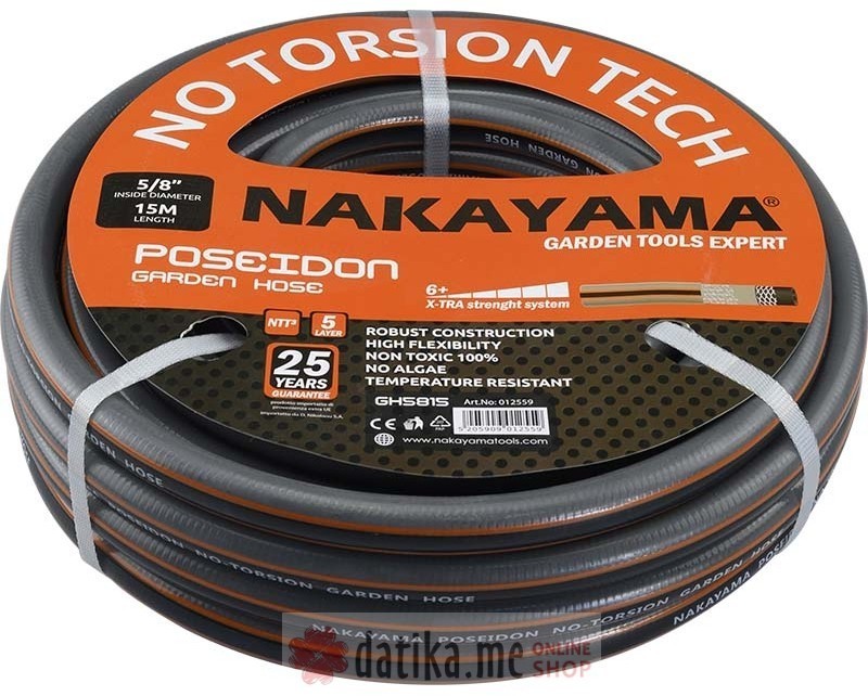 NAKAYAMA GH1215 Crijevo za vodu 5 sloja 1/2 15m 