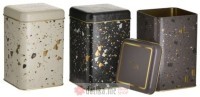 INART COFFEE/SUGAR/TEA JAR TERRAZZO 11X11X16.5cm