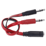 Fast Asia Adapter Audio 3.5mm stereo jack (M) na 2x3.5mm stereo jack (2xM) 