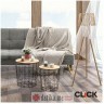 INART SET STOLOVA 2/1 METAL/WOODEN W/STORAGE SPACE BLACK/NATURAL D37Χ40 в Черногории