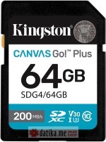 KINGSTON Canvas Go! Plus SD Memory Card 64GB