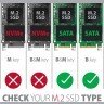 Axagon RSS-M2SD M.2 SATA - SATA 6G HDD Rack  