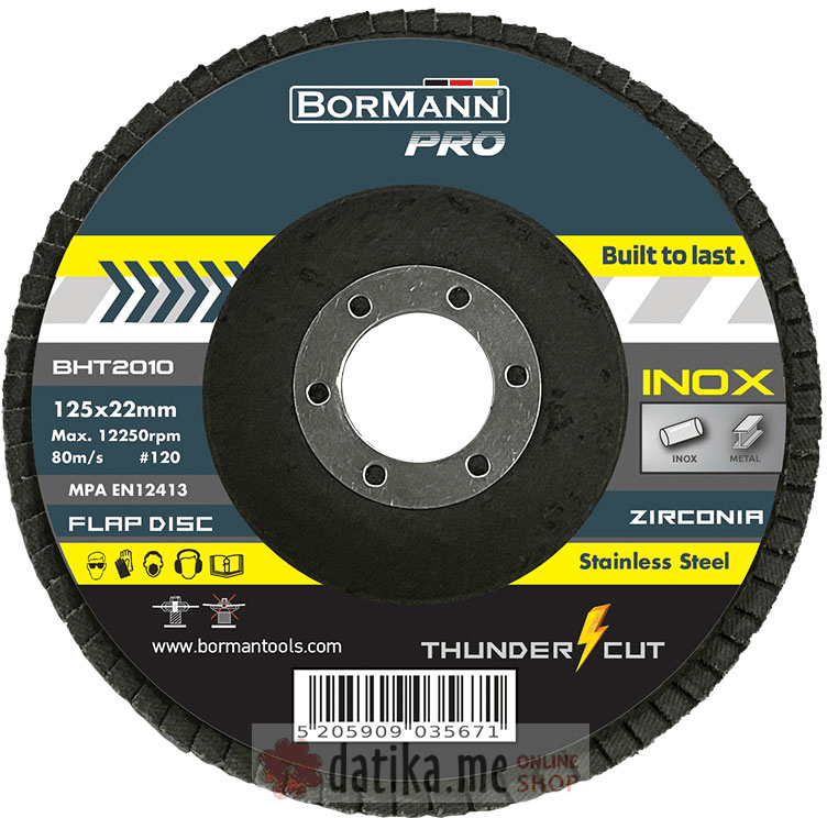 Bormann BHT2010 Brusni lamelni disk za Inox 125x22mm 120G 
