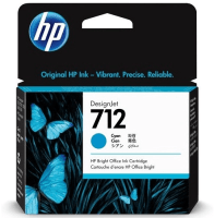 HP 712 DesignJet Ink Cartridge, Cyan 