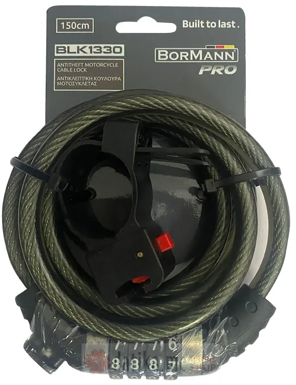Katanac sa sajlom na šifru 10mm 150cm Bormann BLK1330