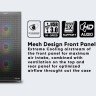 Armaggeddon Tessaraxx APEX 8 Air E-ATX Mesh Design Front Panel Gaming PC Case 