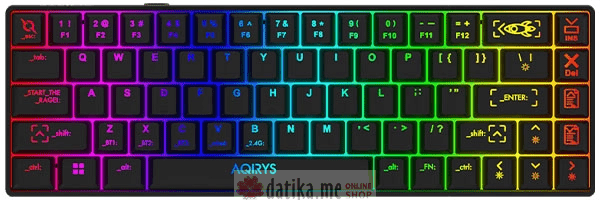 Aqirys Mira Wireless Gaming Tastatura, Black
