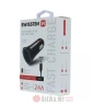 Swissten Car charger 2.4A power 2x USB, cable USB-C