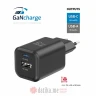 Swissten Travel Charger GaN 1x USB-C 45W PD + 1x USB-A 18W QC Black в Черногории