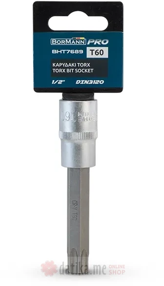 Ključ nasadni prihvat 1/2" CRV Torx T60 Bormann BHT7689