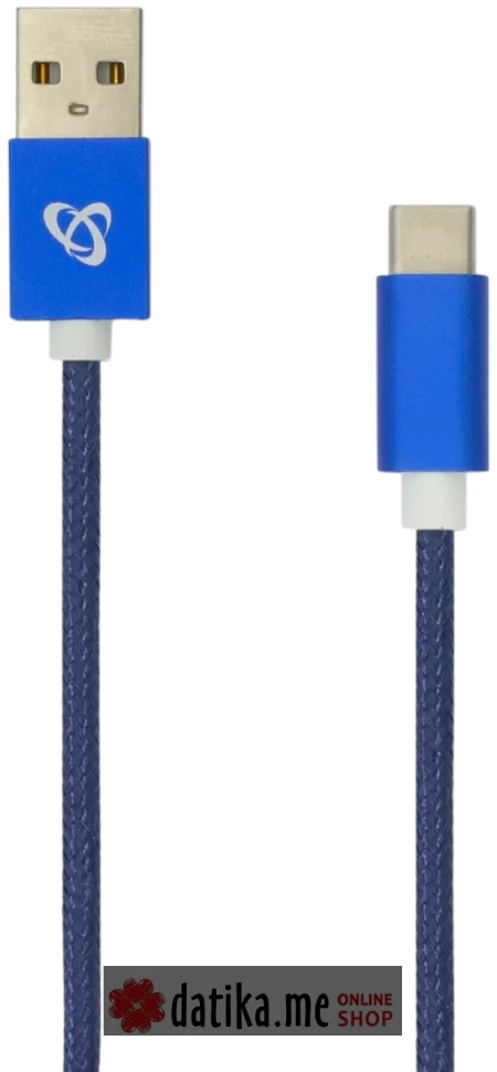 SBOX USB-TYPE C M/M 1,5M FRUITY PLAVI