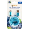 SBOX USB-TYPE C M/M 1,5M FRUITY PLAVI