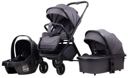 LA MAMA ALVI kolica za bebe 3u1 - gray LA MAMA ALVI kolica za bebe 3u1 - gray