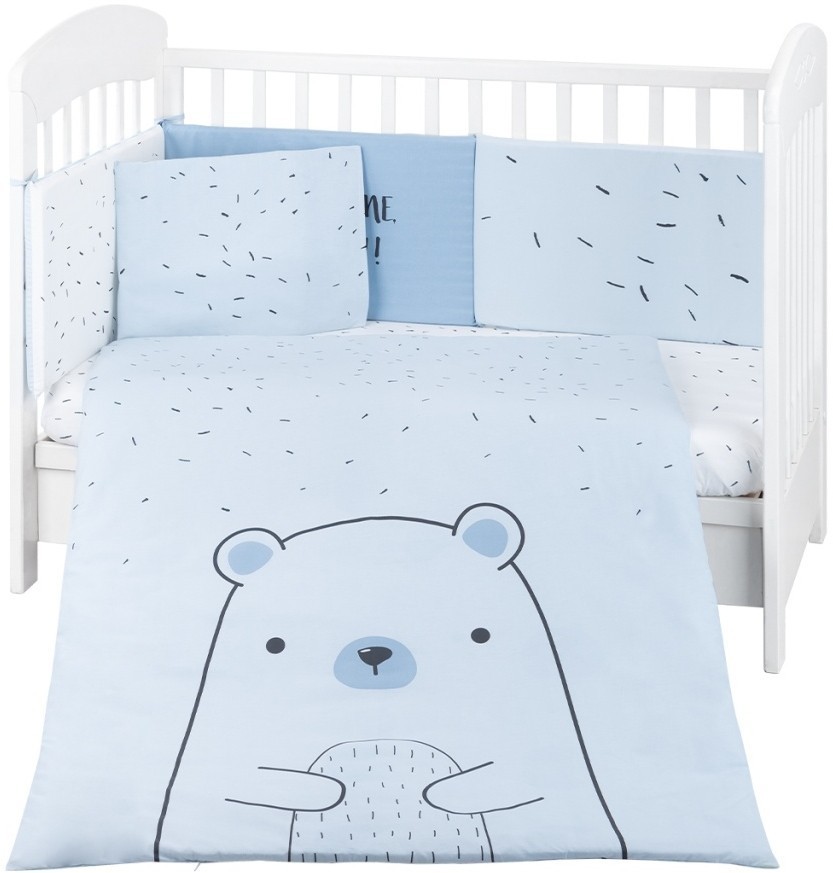 Kikka Boo Posteljina 6 djelova “Bear with Me” plava Kikka Boo Posteljina 6 djelova “Bear with Me” plava
