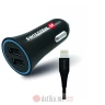  Swissten Car charger 2.4A power 2x USB, lightning cable