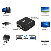 FAST ASIA Adapter VGA na HDMI 