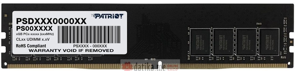 Patriot RAM 8GB 3200MHz DDR4 Signature Line