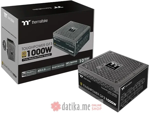 Thermaltake Toughpower GF3 power supply unit 1000 W 24-pin ATX Black
