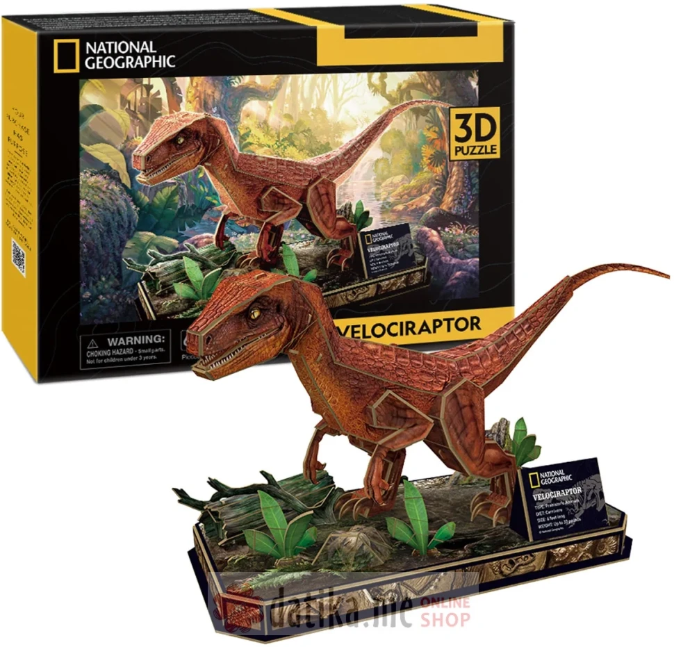 Cubbic Fun Igracka puzle Velocisaurus ds1053h