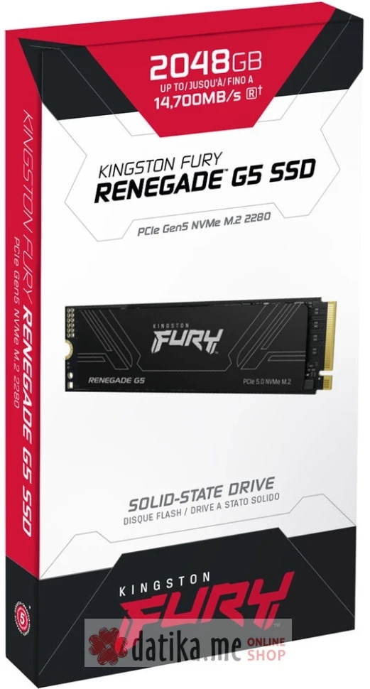 KINGSTON FURY Renegade G5 2TB PCIe 5.0 NVMe M.2 SSD