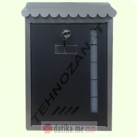TEHNOZANAT Poštansko sanduče 360x245x70mm Tip 11 crno/sivo