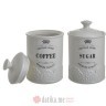 INART SET ZA KAFU I SECER PORCELAN BIJELI 10X16cm