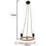 INART LUSTER LUMINAIRE W/3 BEZ D32X110cm