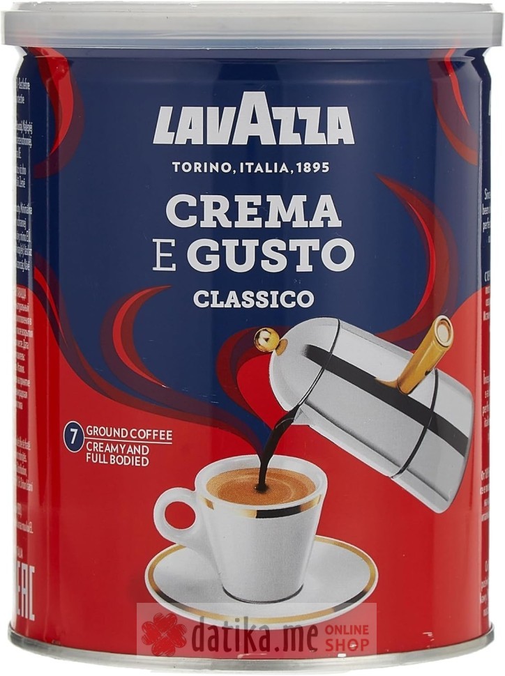 Lavazza Crema e Gusto Coffee in Tin 250gr