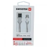 Swissten Data Cable Textile USB/Lightning MFi 1.2m SILVER