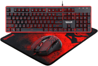 Redragon 3 IN 1 COMBO S107 KEYBOARD, MOUSE AND MOUSE PAD