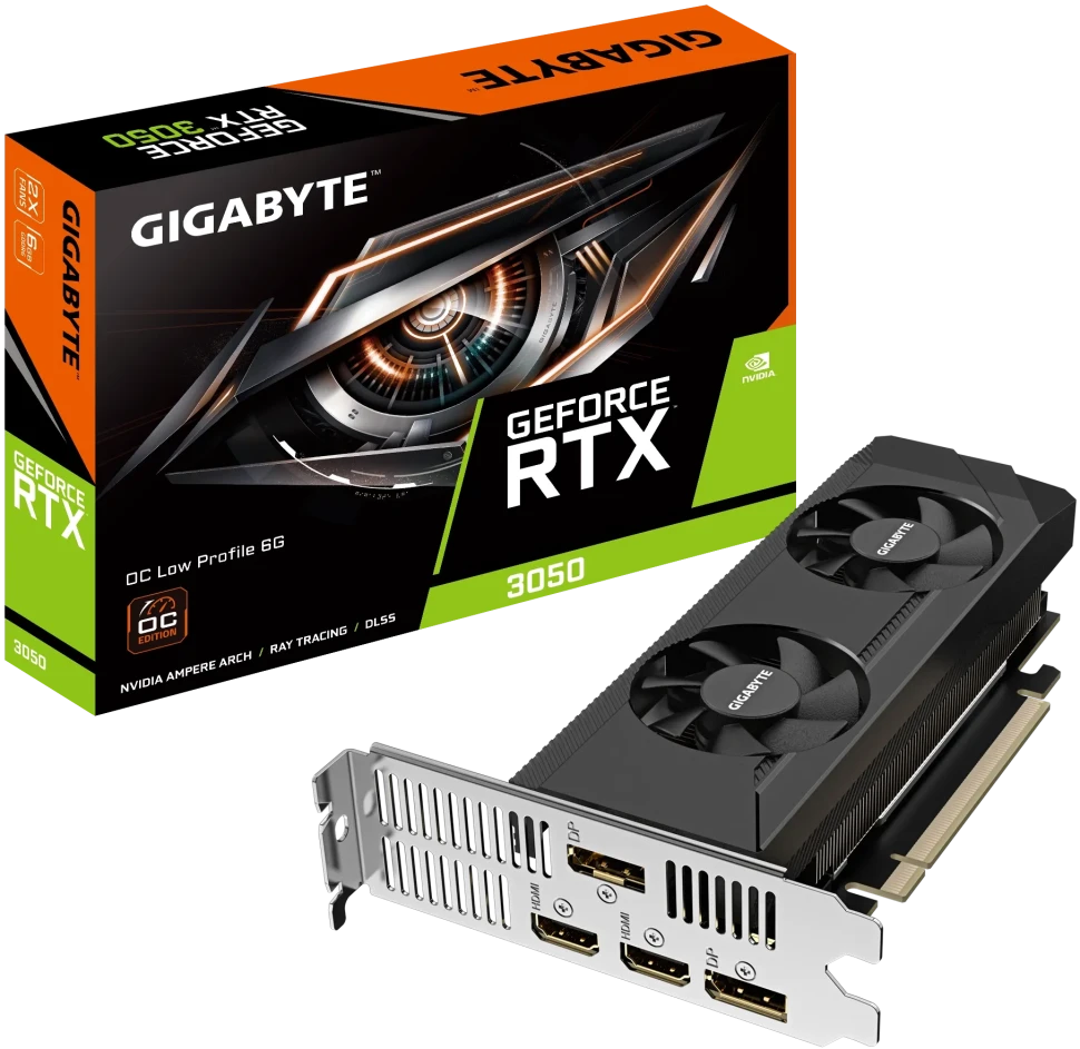 Gigabyte GeForce RTX 3050 OC Low Profile 6G, GV-N3050OC-6GL