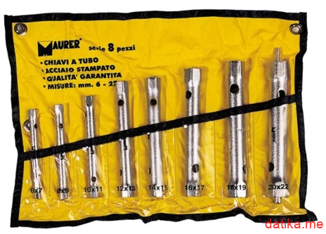 Mauer Ključevi cjevasti dvostrani u PVC foliji 6-22mm 8/1 в Черногории