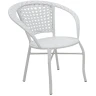 PAKKETO SET ZA BASTU STO I DVIJE STOLICE Garden lounge set Saylor metal-pe rattan white в Черногории