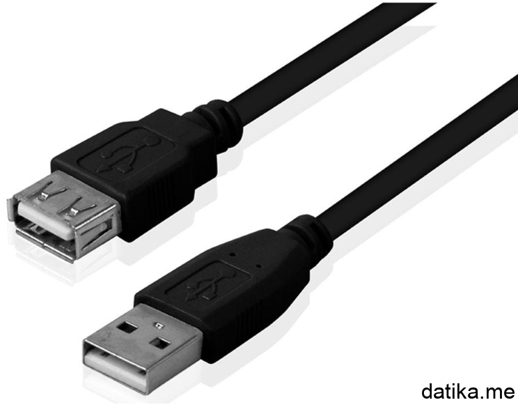 FAST ASIA Kabl USB 2.0 A - USB A M/F (produžni) 1.8m crni in Podgorica Montenegro