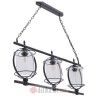 INART LUSTER LUMINAIRE W/3 BLACK 90X17X31/80 cm