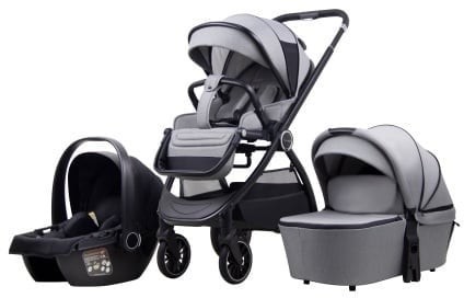 LA MAMA TRIO kolica za bebe 3u1 - gray LA MAMA TRIO kolica za bebe 3u1 - gray