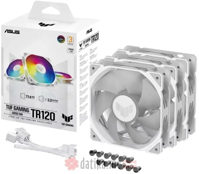 ASUS GAMING TR120 ARGB WHITE EDITION 3IN1 ventilator 