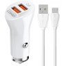 LDNIO C511Q Micro Dual QC 3.0 Auto punjac beli 
