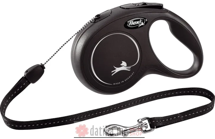 Flexi Povodac New Classic Small Cord 8M Black 
