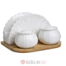 INART SET ZA SO I BIBER I DRZAC SALVETA PORCELAIN WHITE/NATURALcm в Черногории