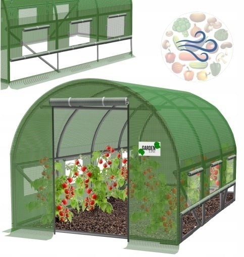 Chomik BAŠTENSKI PLASTENIK 3-SEGMENTNI 3 X 2 X 2 M ZELENI SA OPCIJOM DODATNE VENTILACIJE 3910