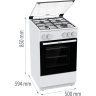 Gorenje GG5A11WJ Plinski sporet (Sirina 50cm)