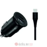 Swissten Car charger for Samsung fast charging 25W + data cable USB-C/USB-C 1.2 M, black